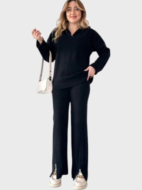 Majbritt | Winter Clothing Set with High Neck and Zipper