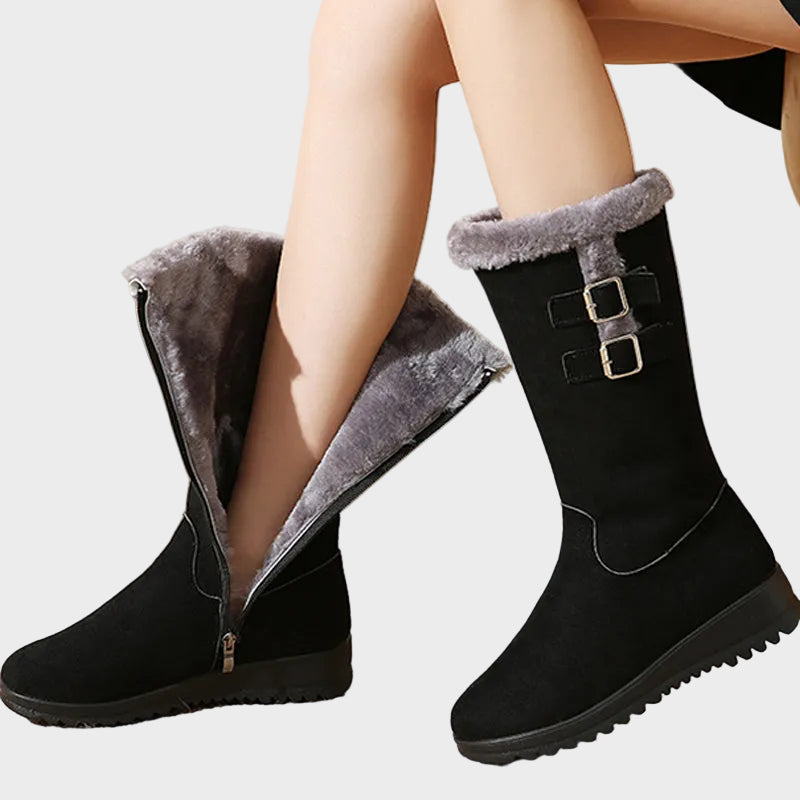 Mikasa | Women's Knee-High Snow Boots, Warm & Stylish