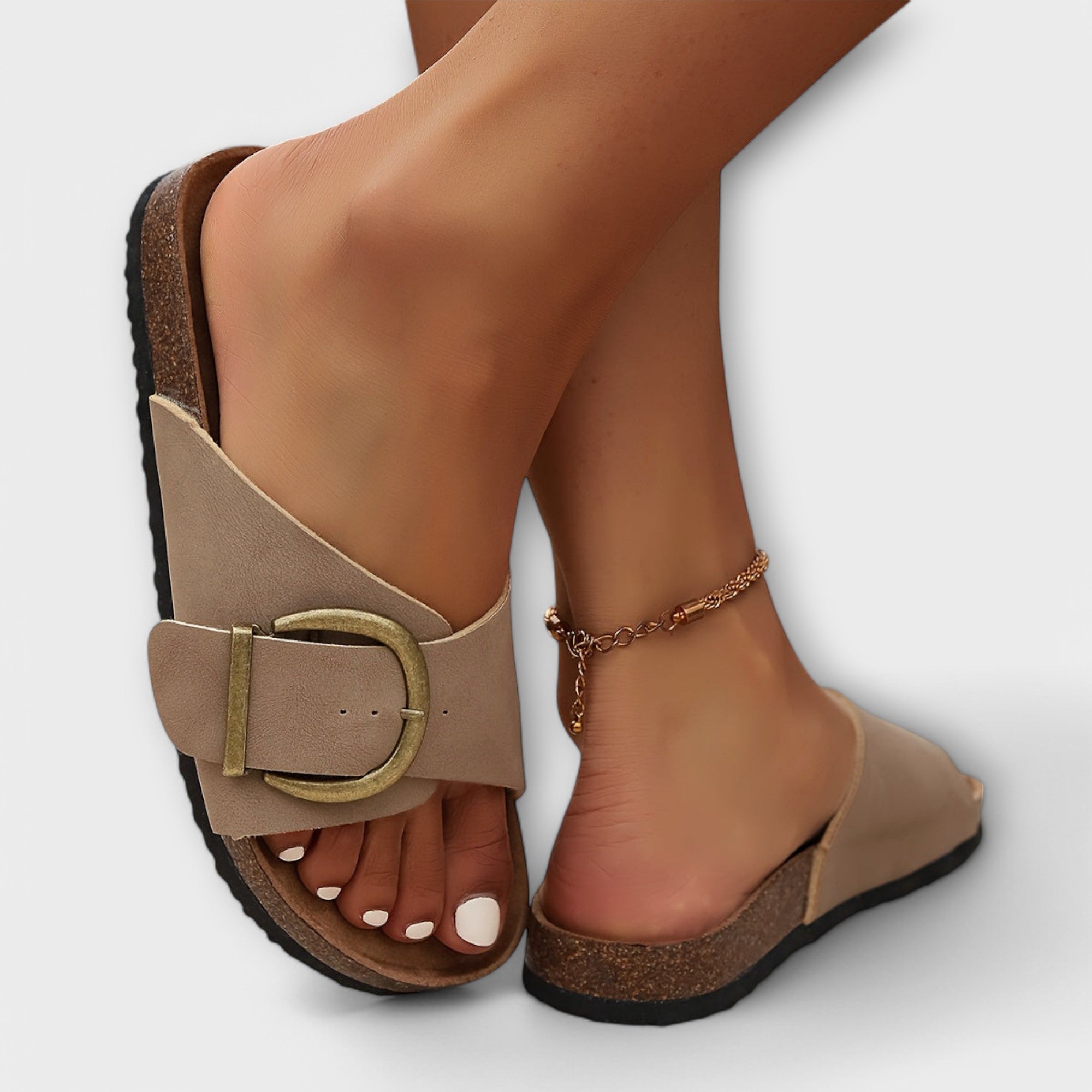 Women's Sandals with Torso Design and Straps