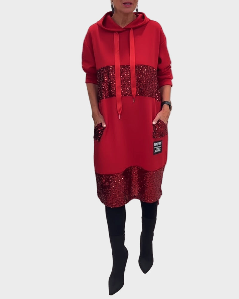 Marieta | Modern Dress with Hood and Flare