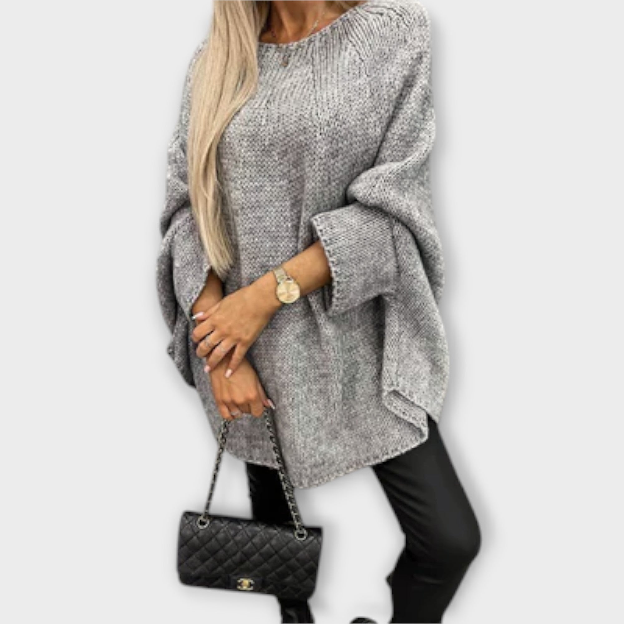Isabel - Elegant women's sweater with round neck