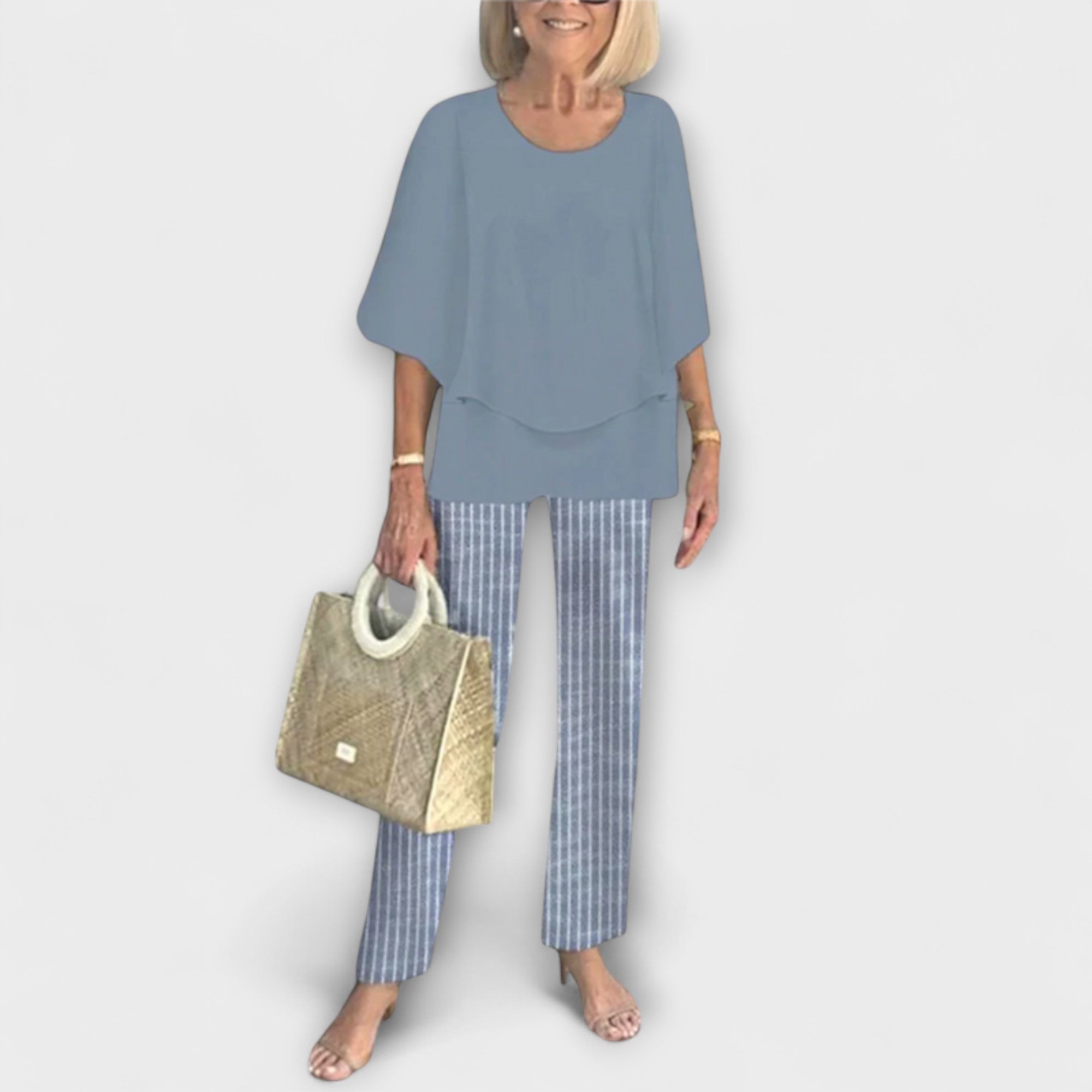 Modern Set with Comfortable Blouse and Pants