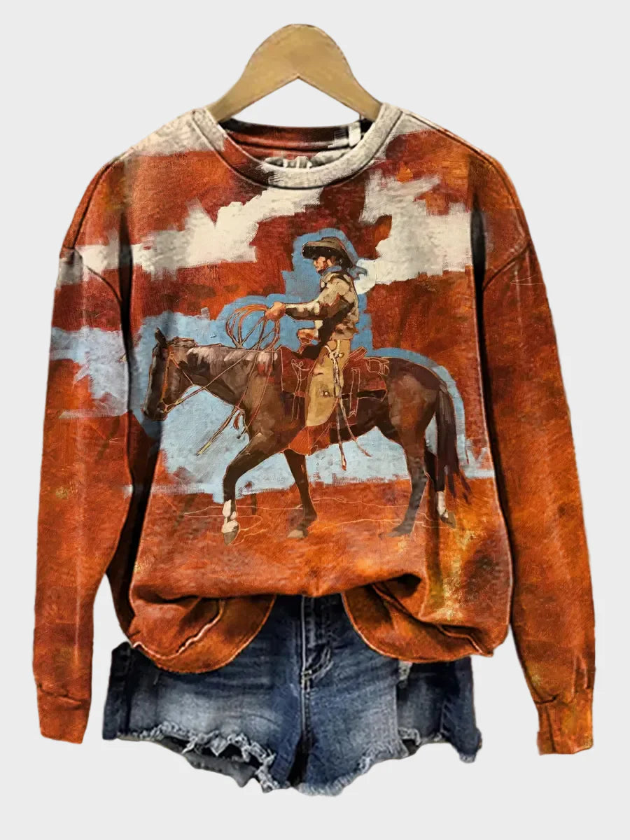 Quincy | Vintage Art Print Sweatshirt