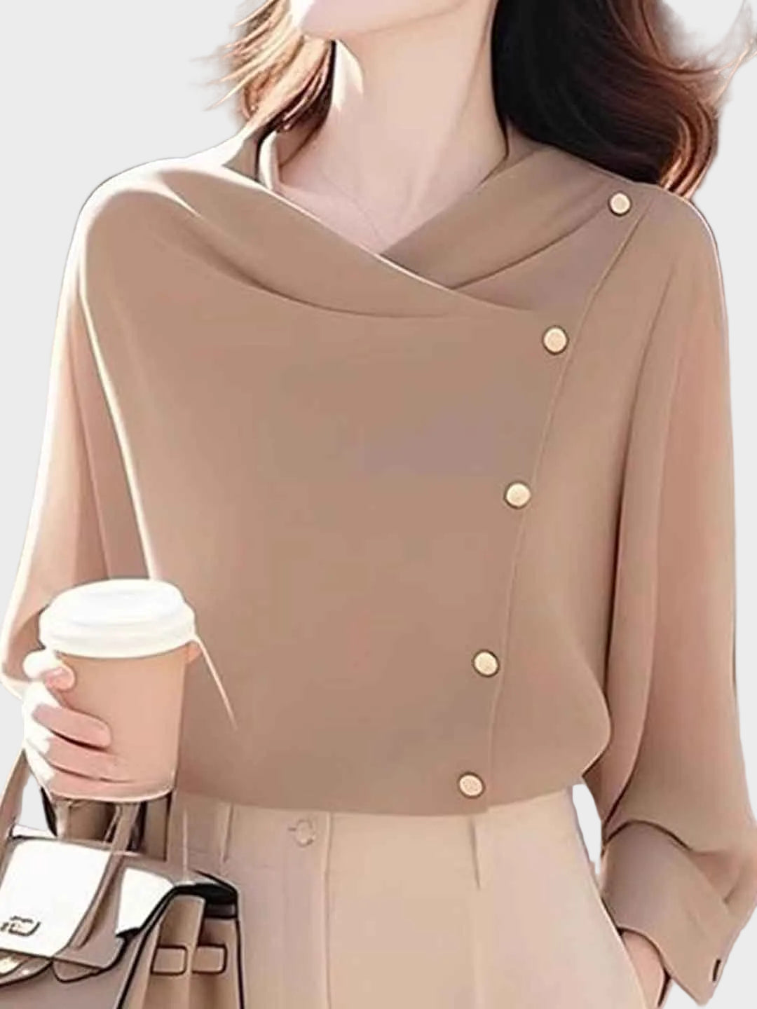 Brianna - Loose Swing Solid Color Knitted Top