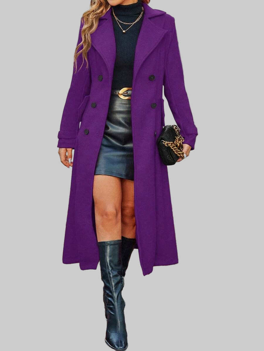 Mila double-breasted wool coat