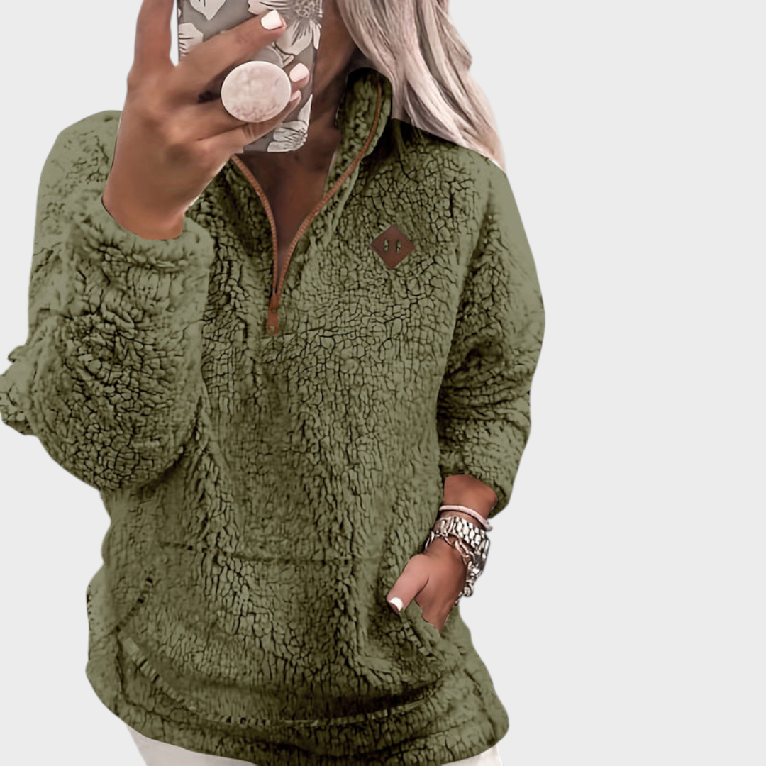 Eloise | Fleece-Lined Zip-Up Hoodie