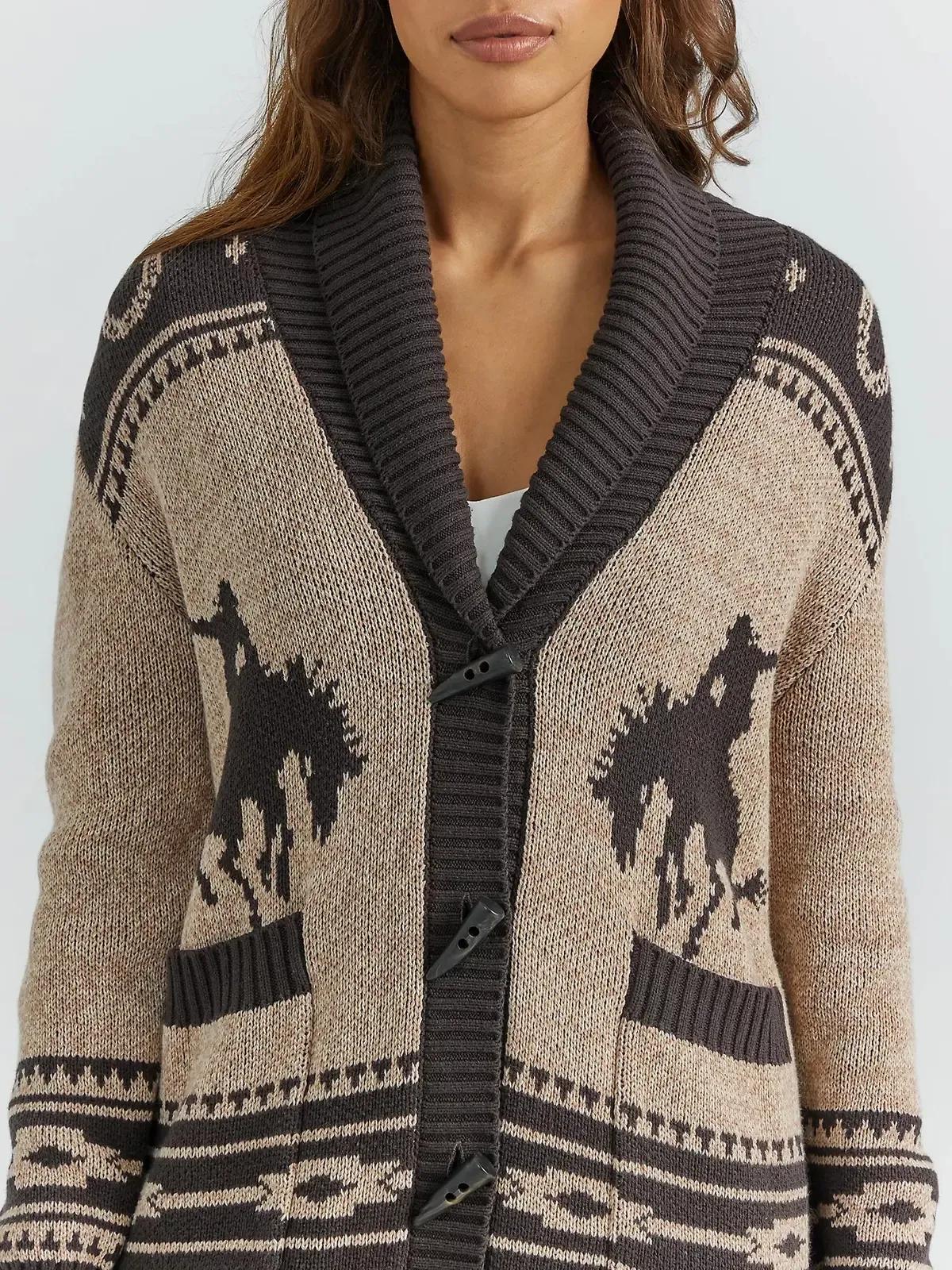 Ilana | Western Style Shawl Collar Cardigan