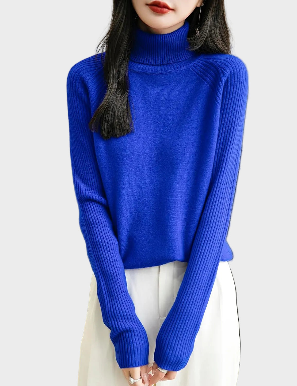 Fritz | 100% Merino Wool Raglan Turtleneck Sweater