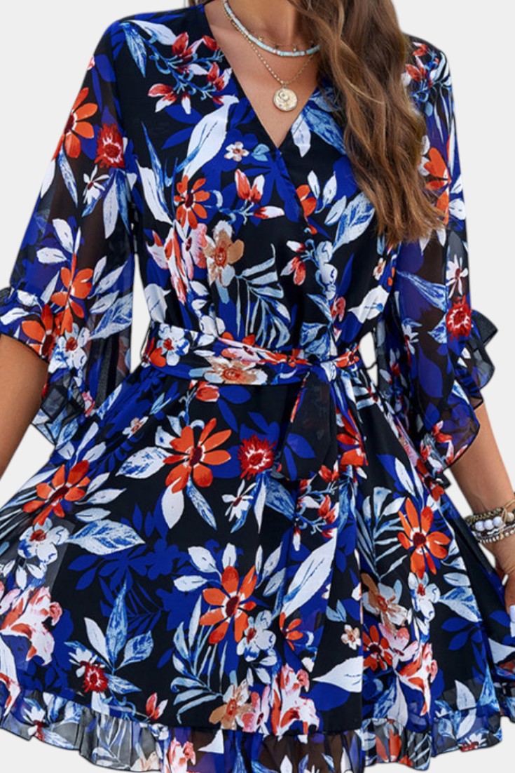 Besa Mini Floral Print Dress