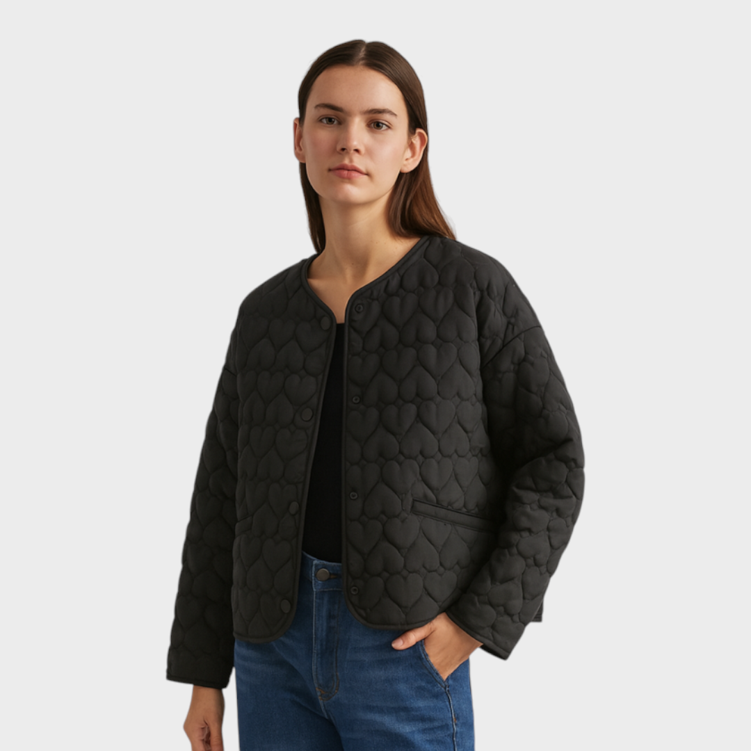 Paige | Heart Jacket with Blanket