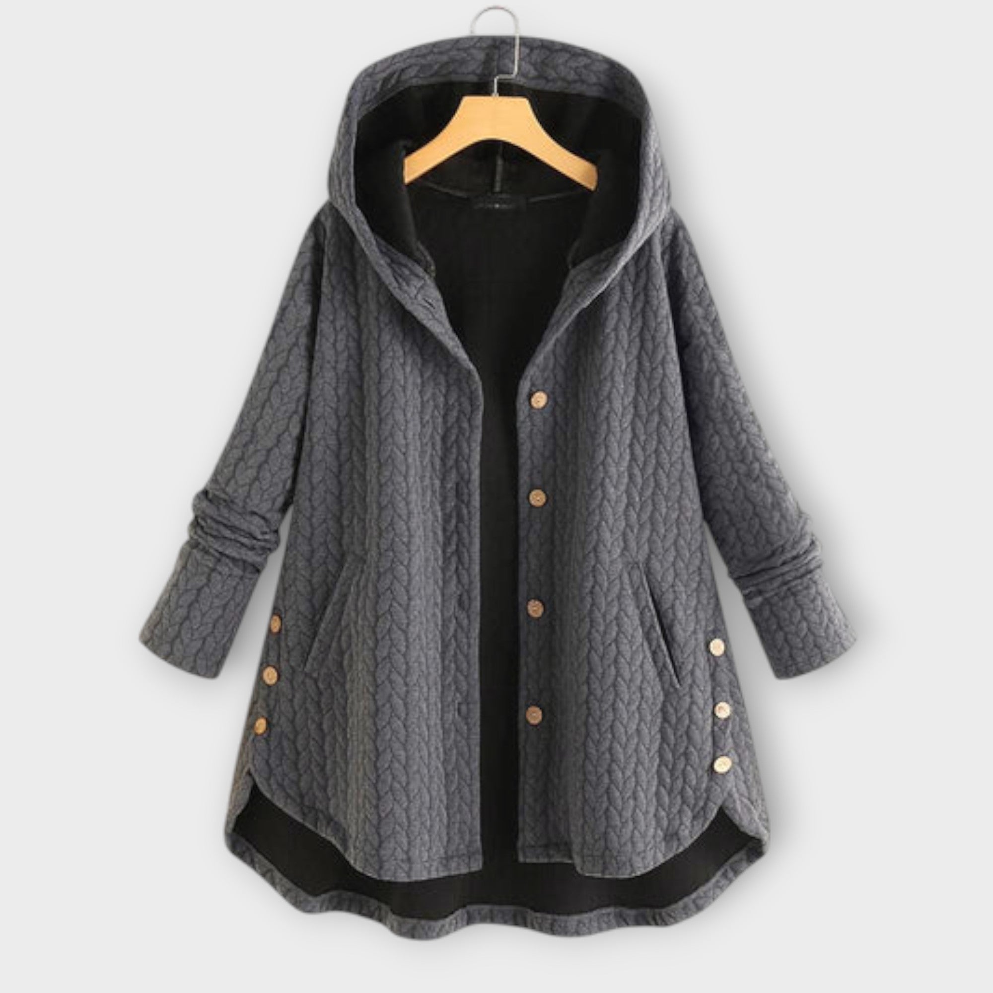 Leslie - Warm Buttoned Cardigan