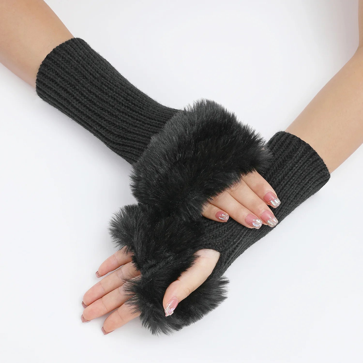 Jiria | Faux Fur Cuff Arm Warmers