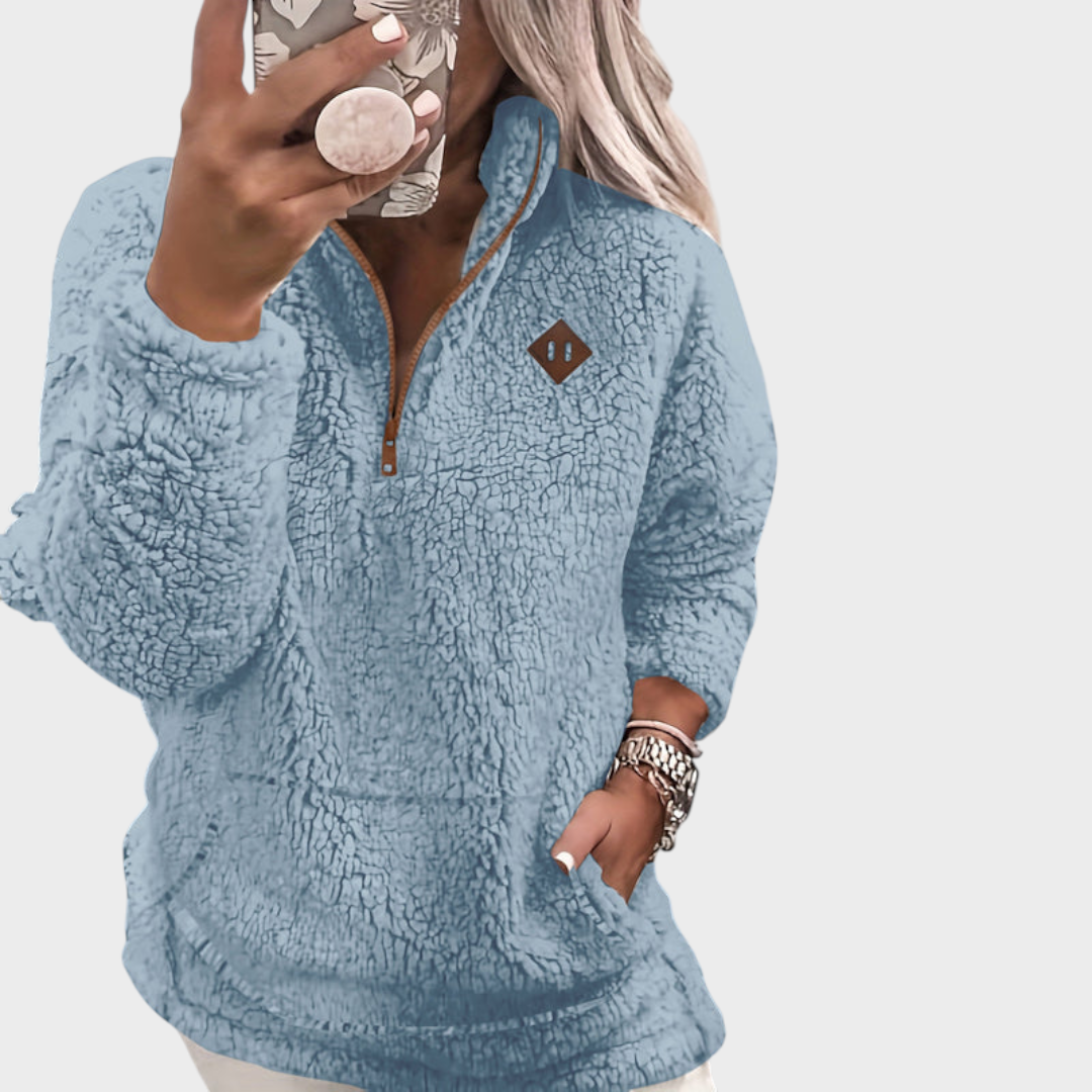 Eloise | Fleece-Lined Zip-Up Hoodie