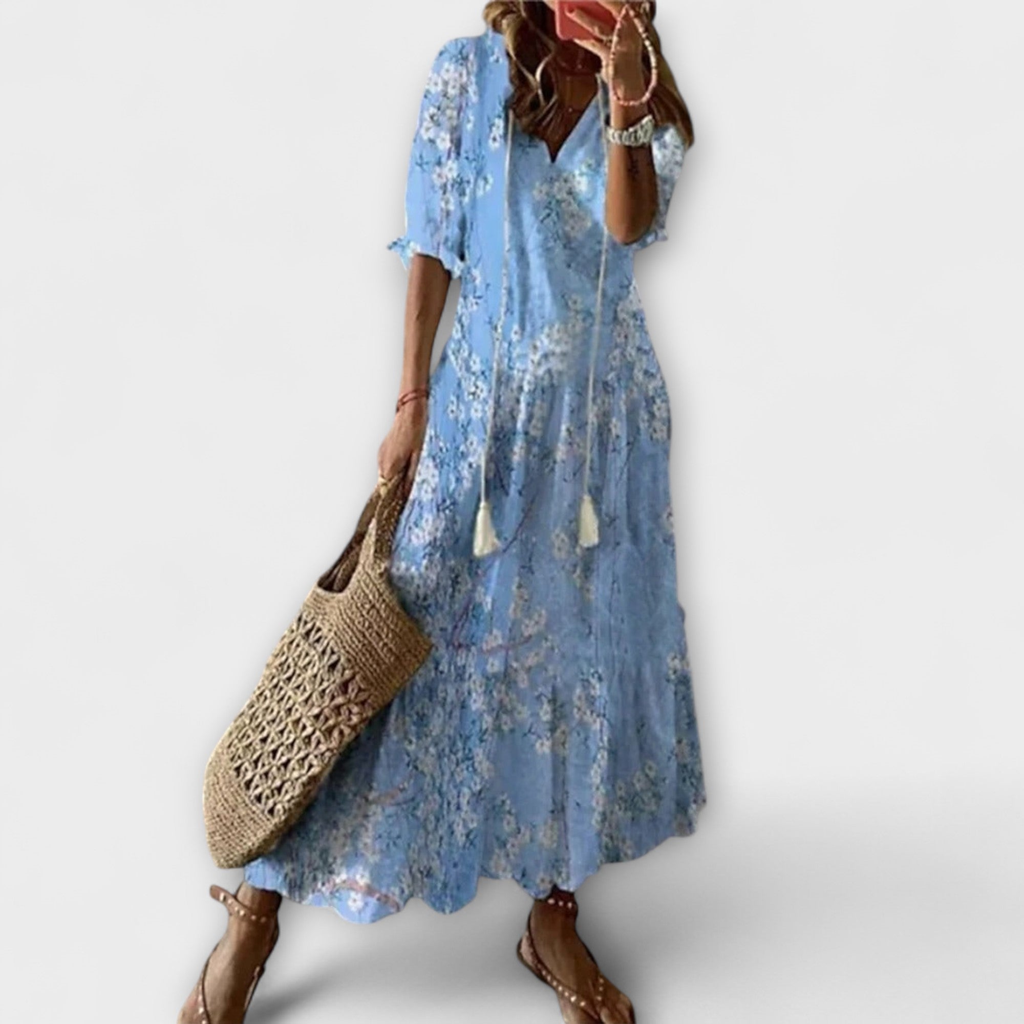 Anna — Bohemian Summer Dress with a Flowing Silhouette