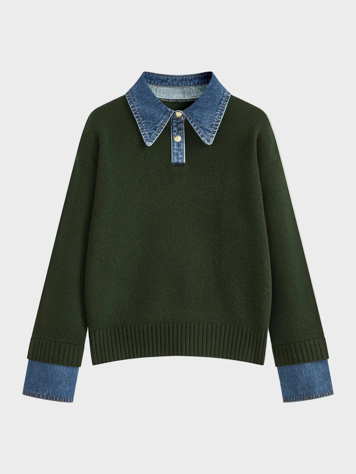 Tiffany | 2 in 1 Panel Lapel Sweater