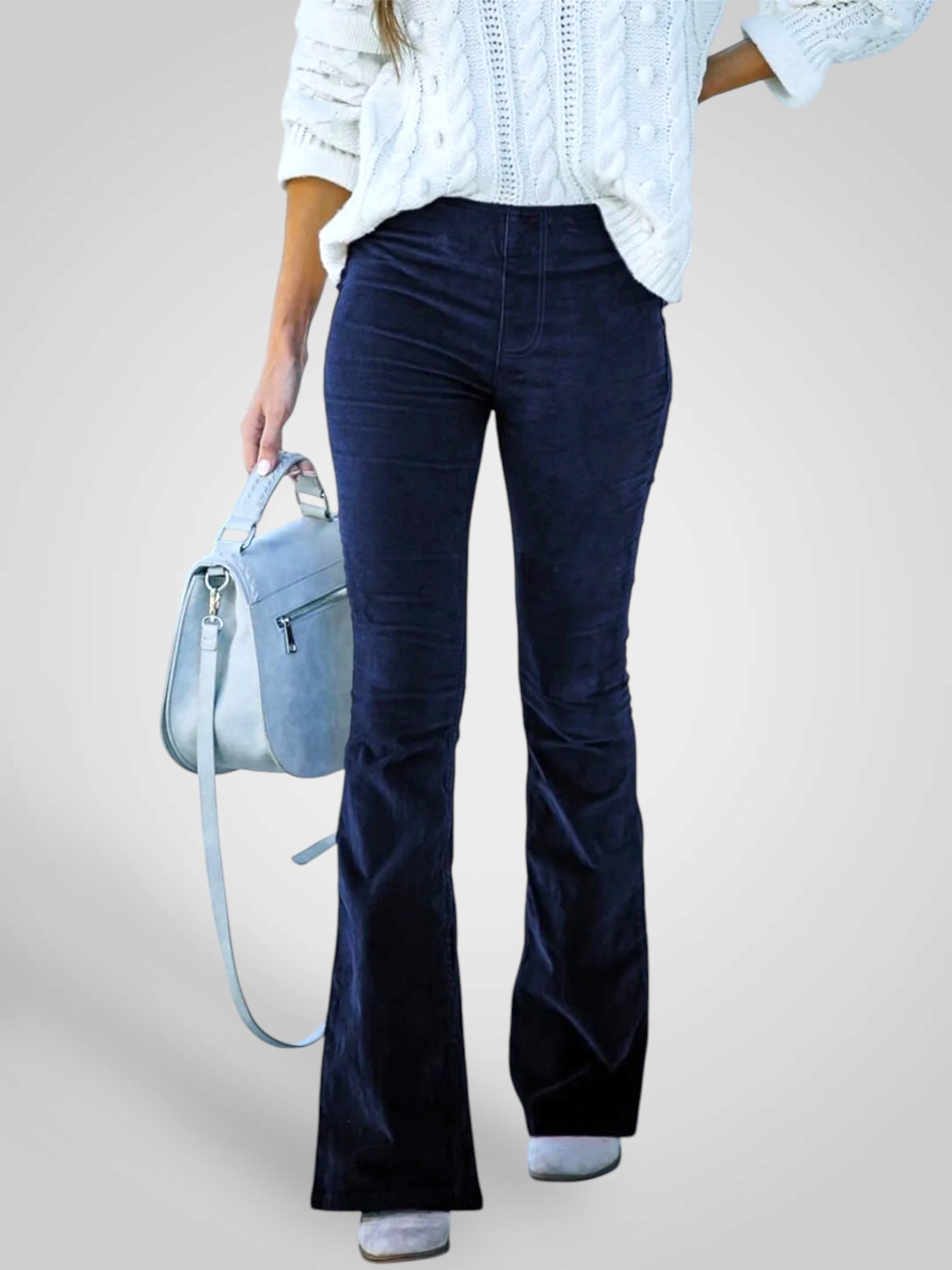 Nedda | High Waist Flare Pants - Stretch Fit