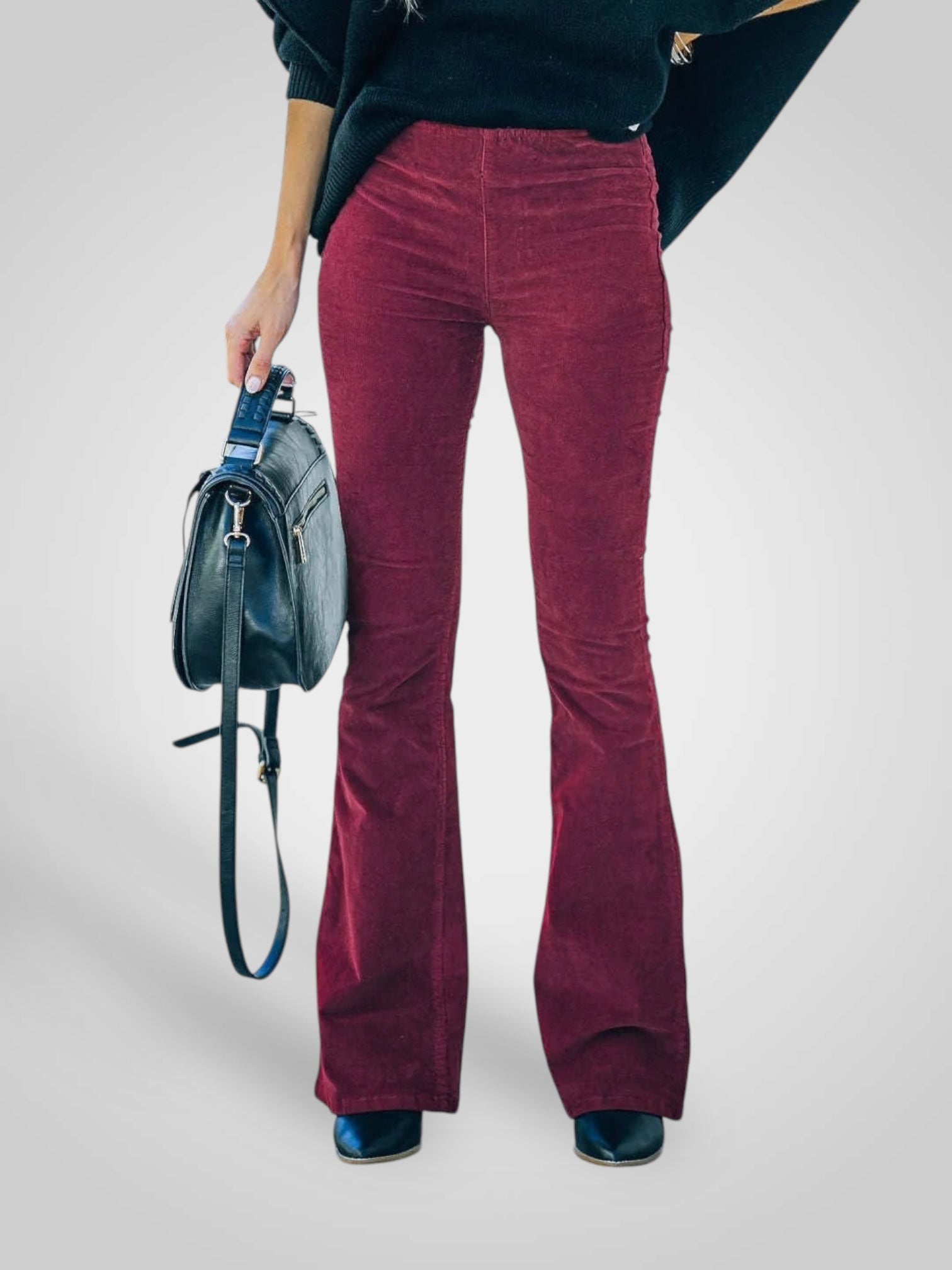 Nedda | High Waist Flare Pants - Stretch Fit