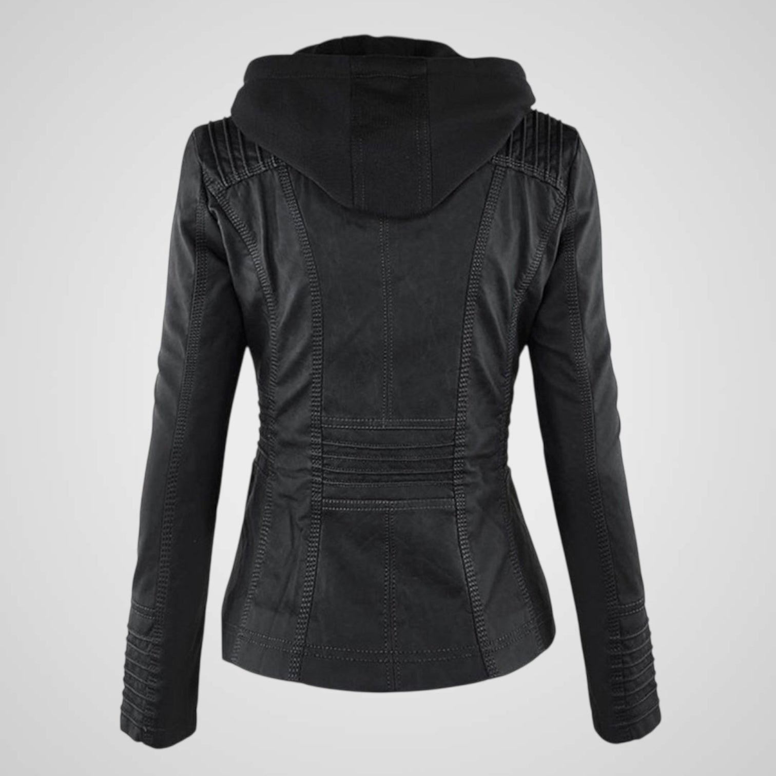 Olivia | Waterproof Women's Leather Jacket with Hood