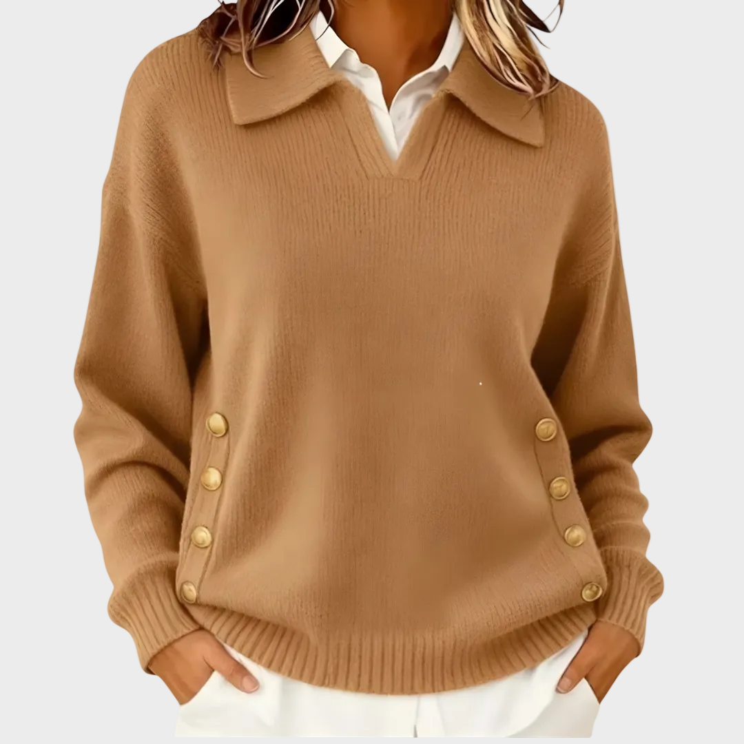 Roselyn | BUTTON DETAIL SWEATER