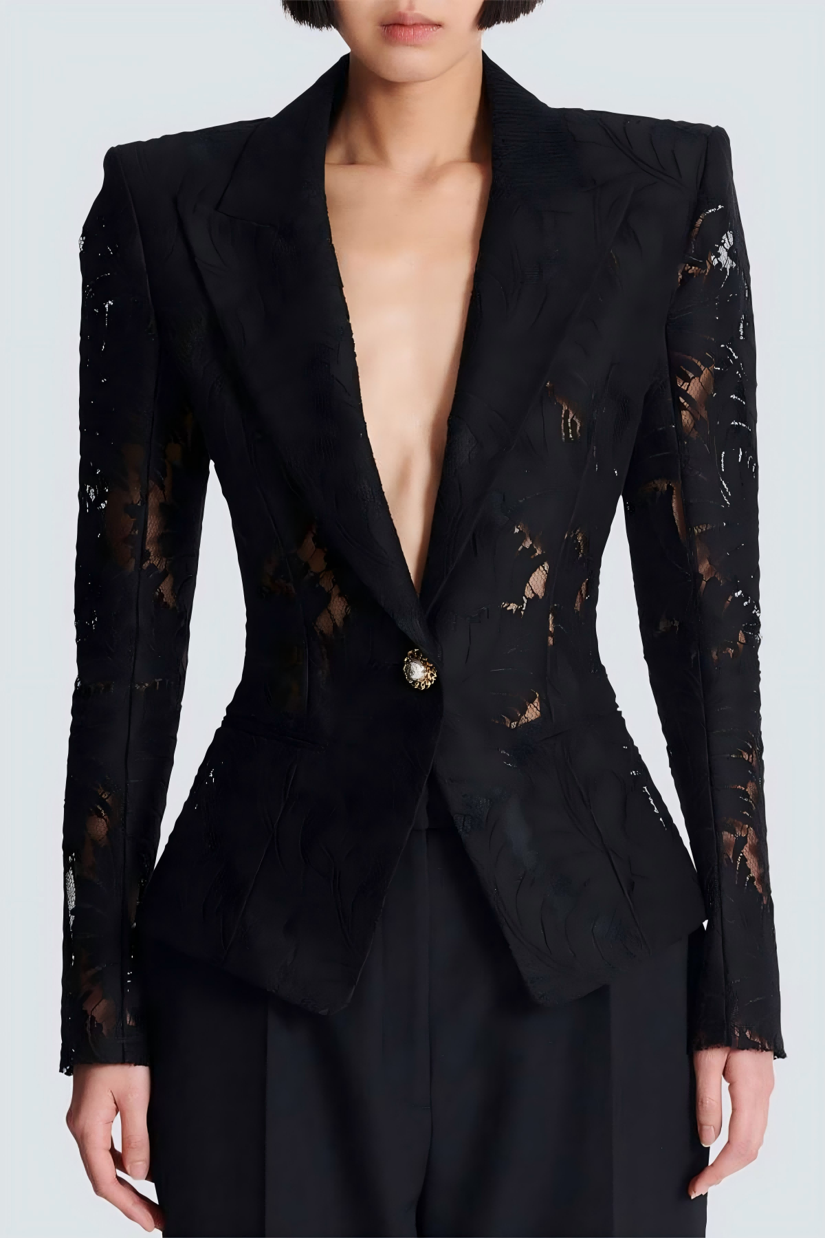 Kinan - Single Breasted Lace Blazer