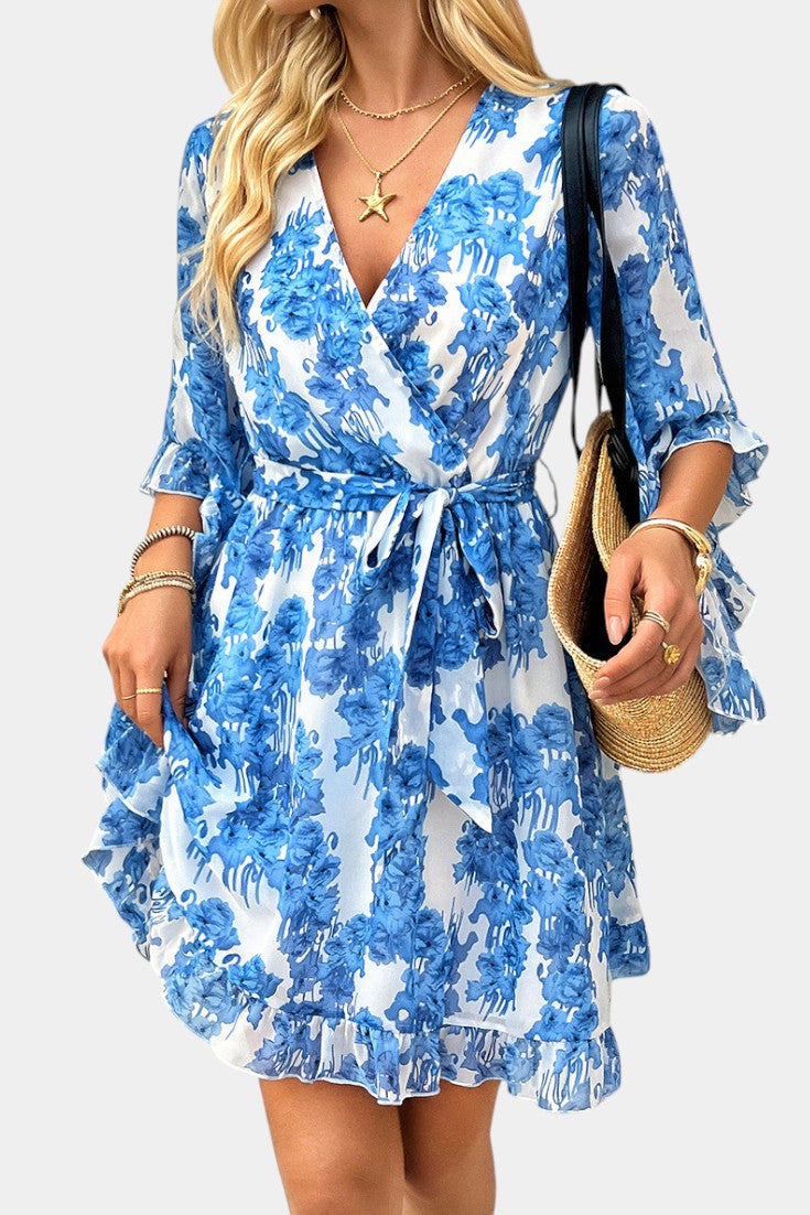 Besa Mini Floral Print Dress