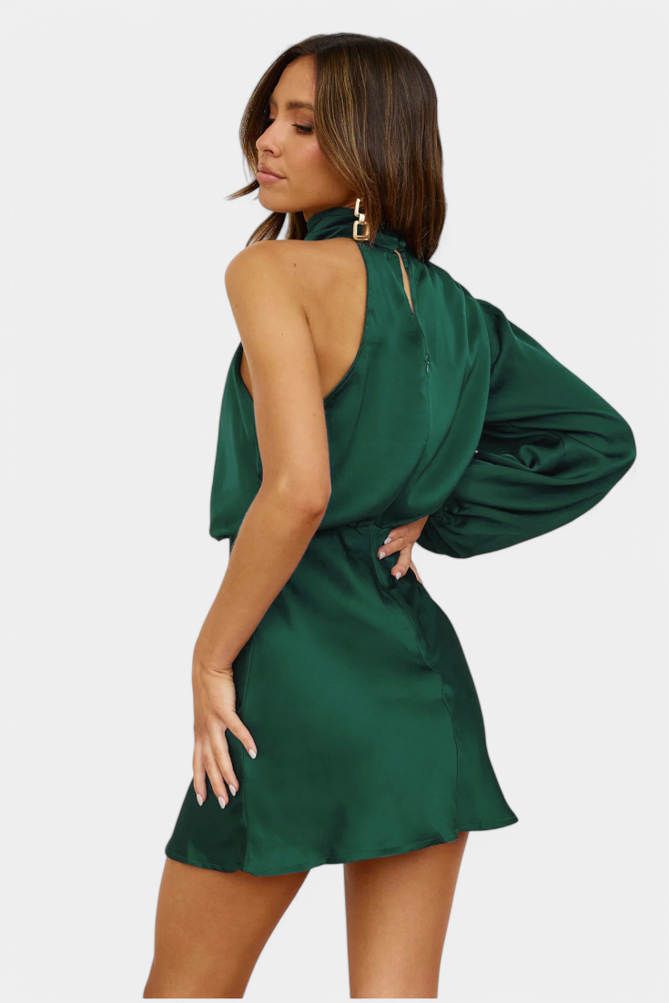 Mara Mini Draped One-Shoulder Dress