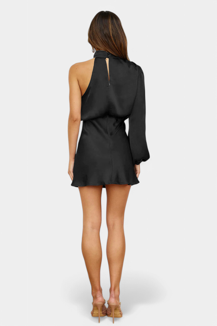 Mara Mini Draped One-Shoulder Dress