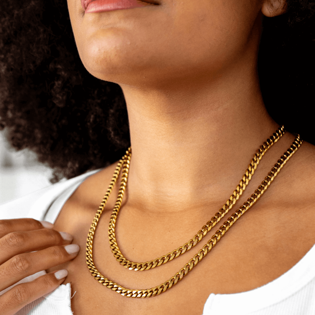 Cuban Style Gold Chain