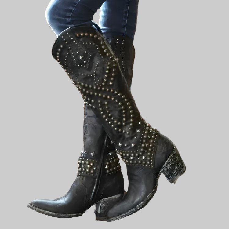 Monroe |knee-high western boots