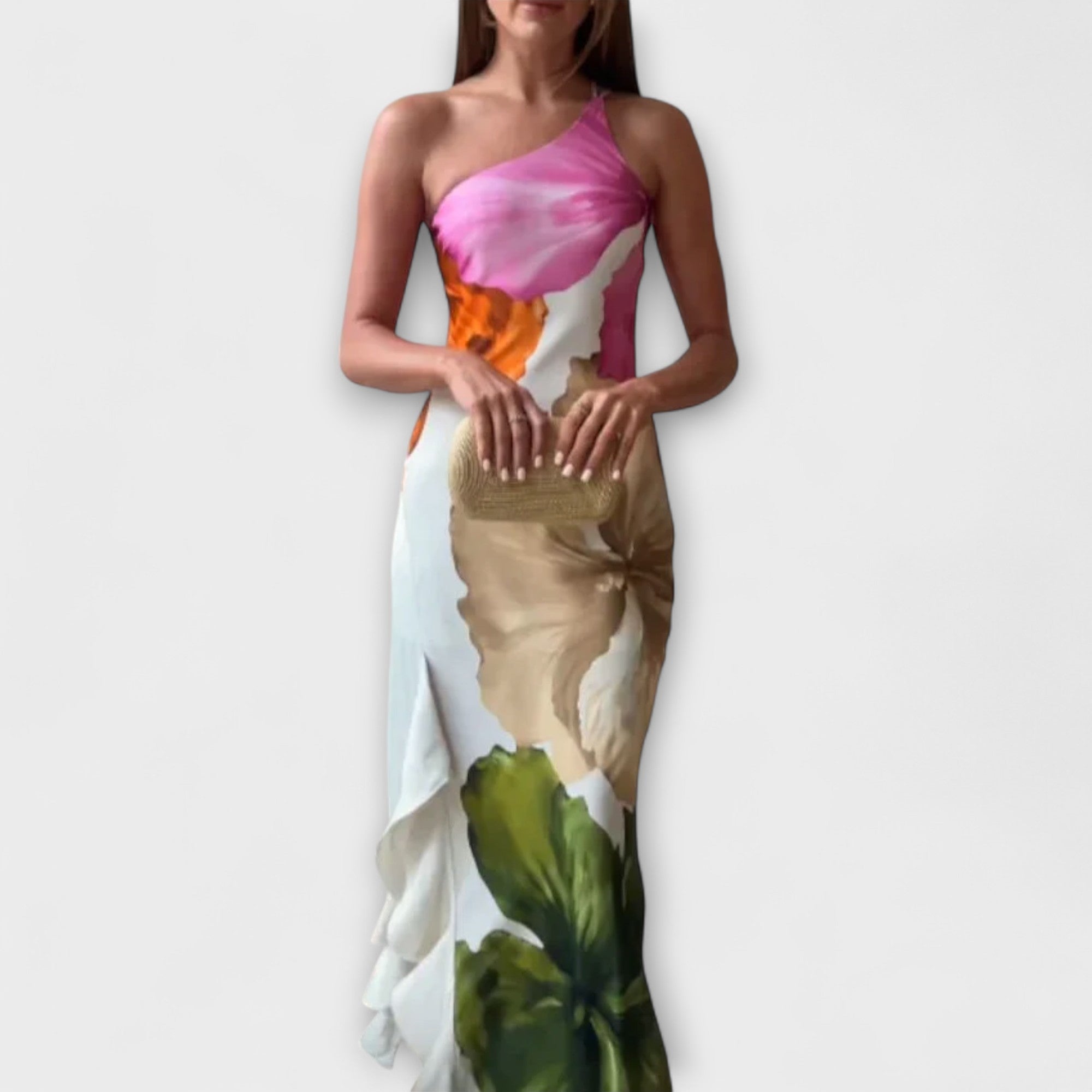 Zami — Elegant Patchwork Maxi Dress
