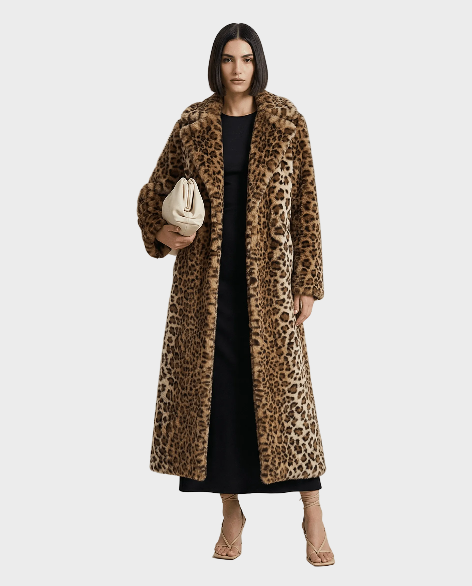 Aurelia Faux Fur Coat Leopard