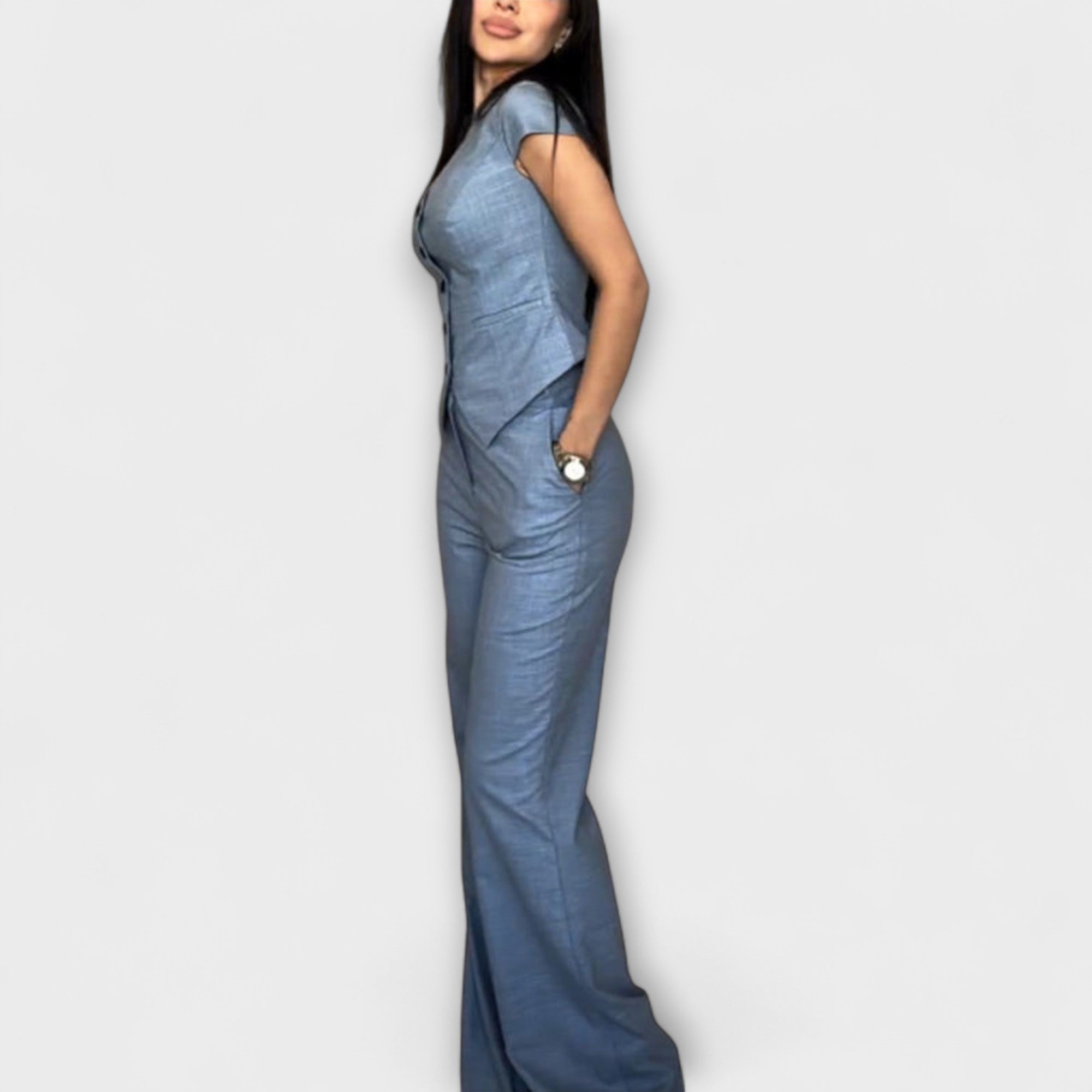 Ivy - Elegant V-neck and pants set