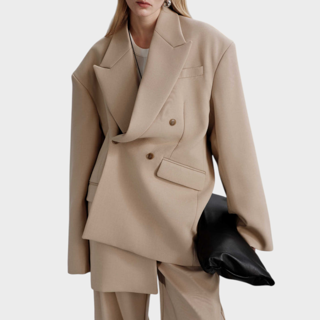 Belen | Oversized Frame Blazer - Khaki
