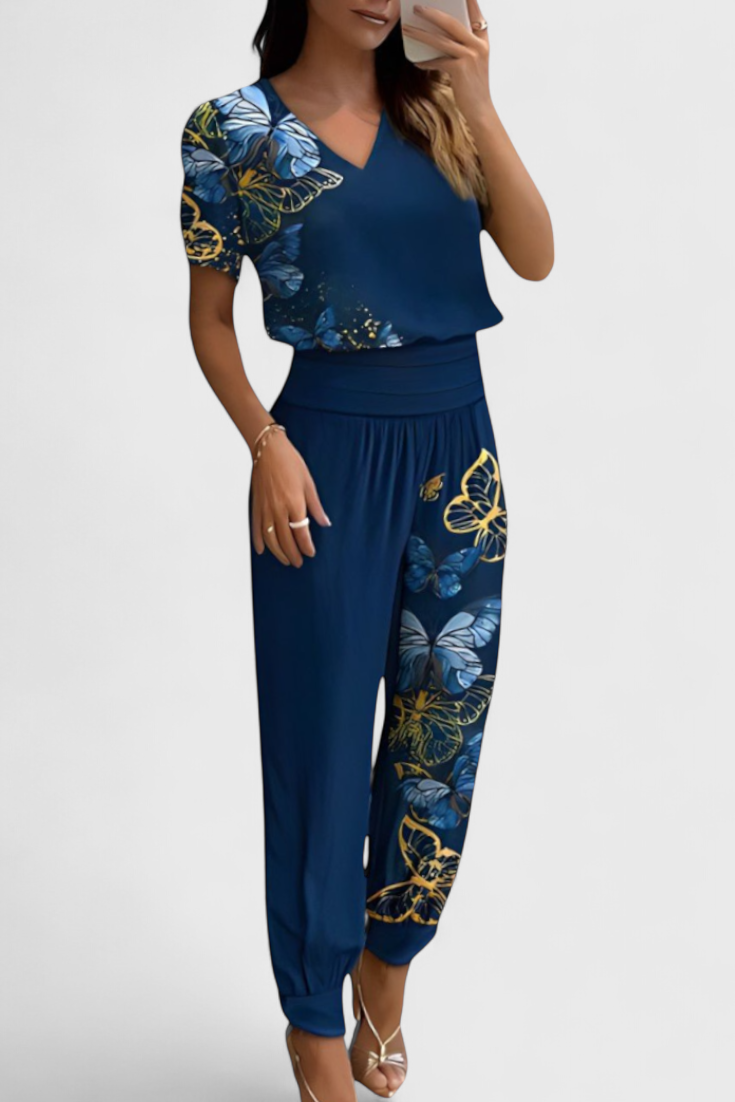 Cassandra Blouse and Pants Set