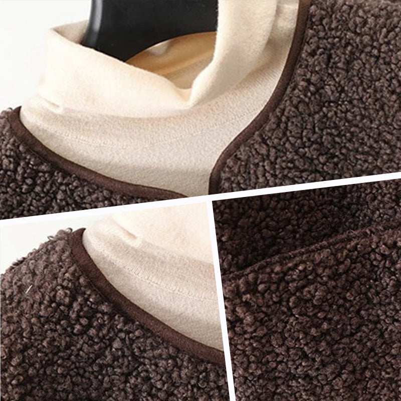 Lynora | Short Warm Vest with Buttons