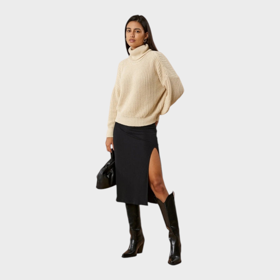 Cenaida | Turbo Neck Pullover Penelope in Organic Cotton