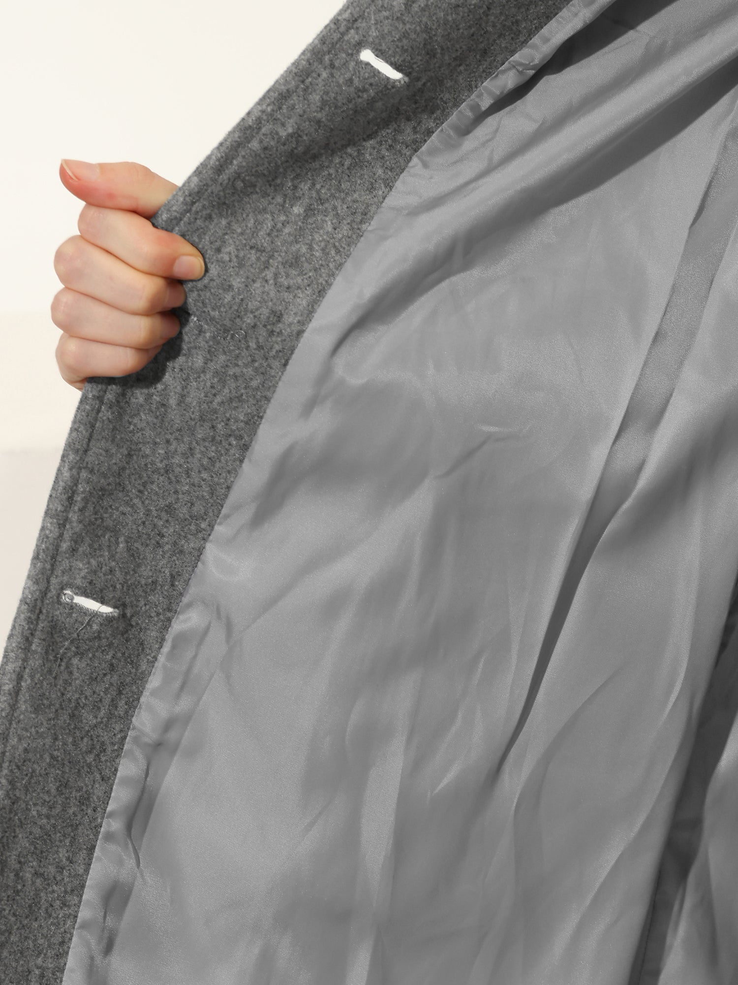 Josephine | women's trendy winter coat with one row of buttons